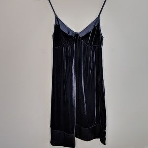 Gap Midnight Blue Velvet Slip Dress